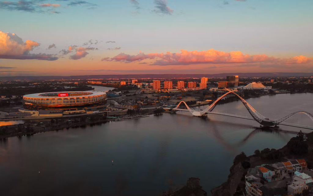 ngắm hoàng hôn ở Perth