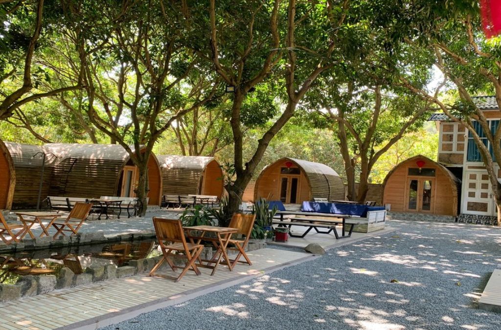 Không gian homestay xanh mát tại Phước Hải
