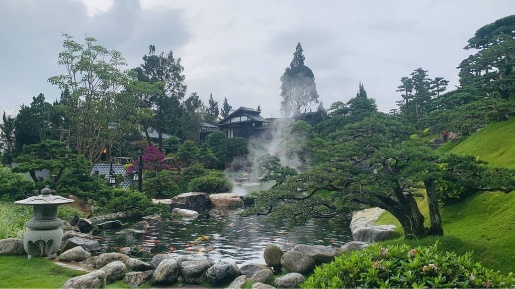 Vườn bonsai lá kim tại Quê Garden Đà Lạt