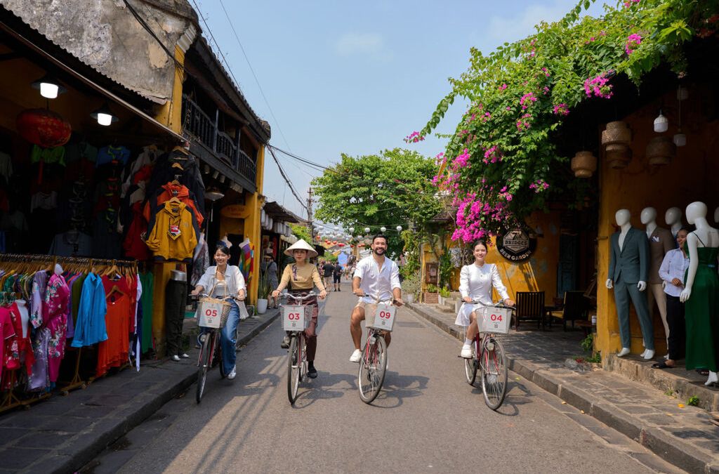 di chuyển từ hội an đến rừng dừa bảy mẫu bằng xe đạp