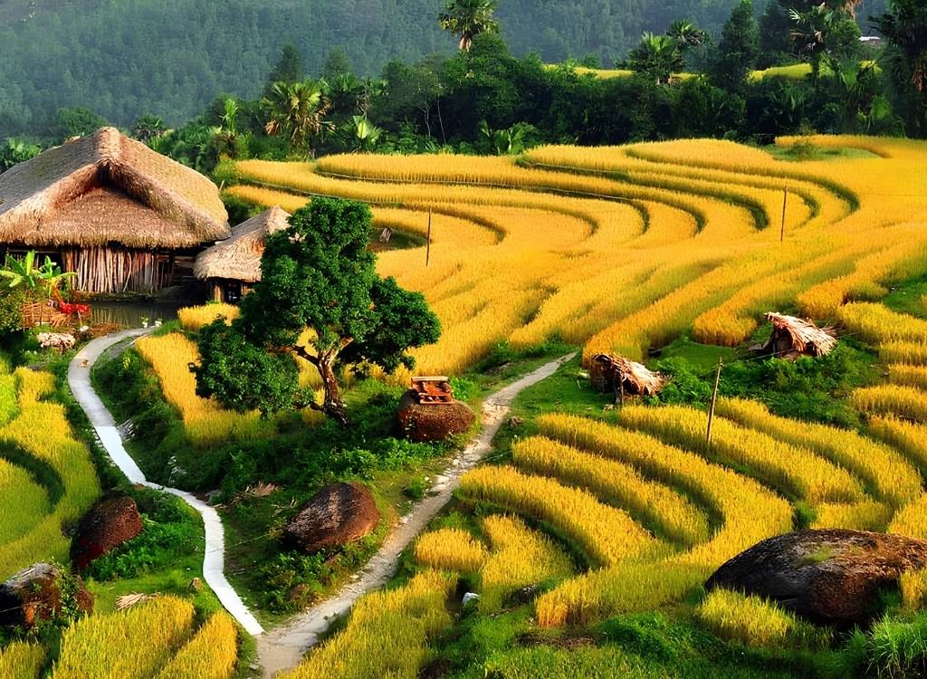 Ruộng bậc thang bản Tả Phìn