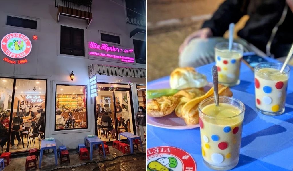 Nồi sữa đậu nành lá dứa tại Hạnh Sữa Việt Anh Đà Lạt