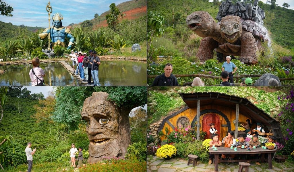 Mô hình thần thoại tại Dalat Gods Valley