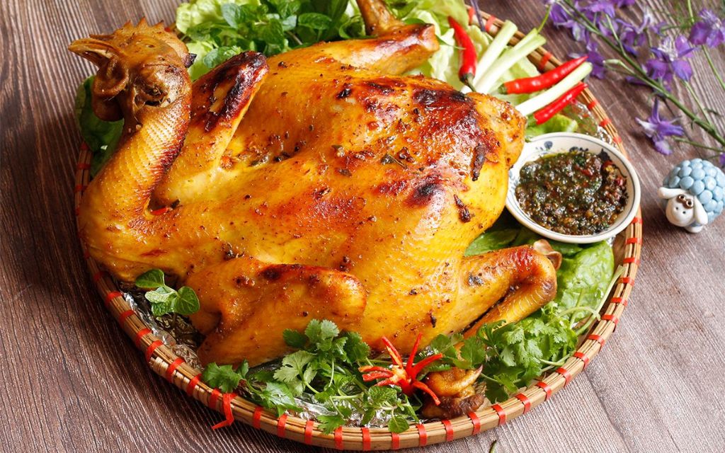 Gà đồi nướng Tà Xùa
