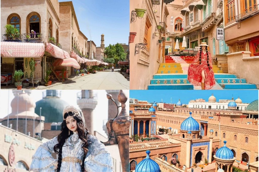 Thành phố cổ Kashgar ở Tân Cương, Trung Quốc