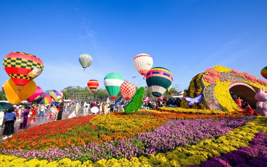làng hoa Sa Đéc dịp Tết Âm lịch