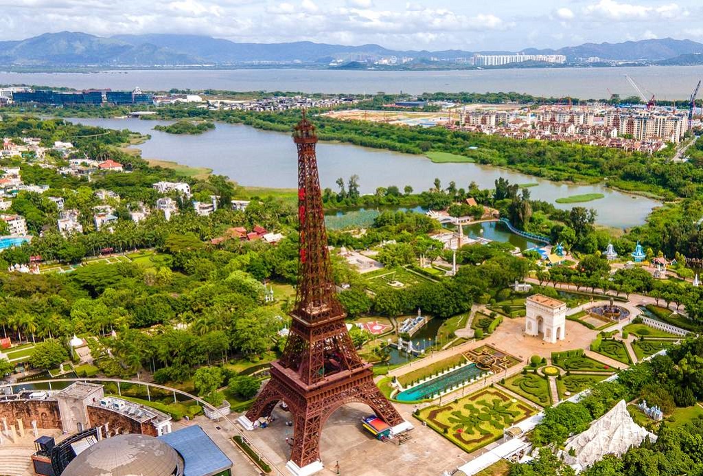 Công viên Cửa sổ Thế giới nhìn từ trên cao