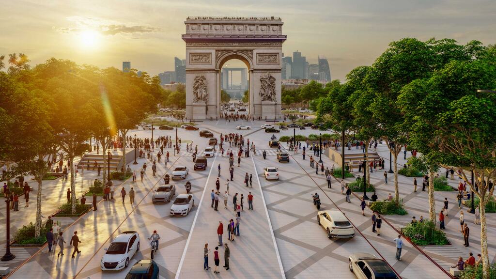 Đại lộ Champs-Élysées và Khải Hoàn Môn