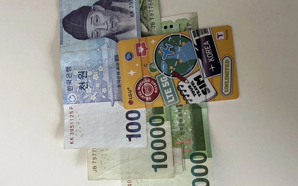 Giá thẻ T Money và tiền nạp ban đầu 