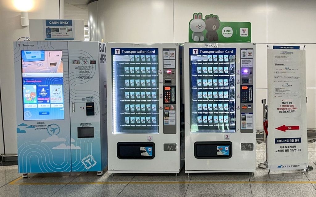 Mua thẻ T Money tại sân bay Incheon 