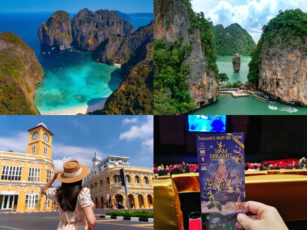 Tour Phuket 4 ngày 3 đêm với đảo Phi Phi, vịnh Phang Nga và Siam Niramit Show