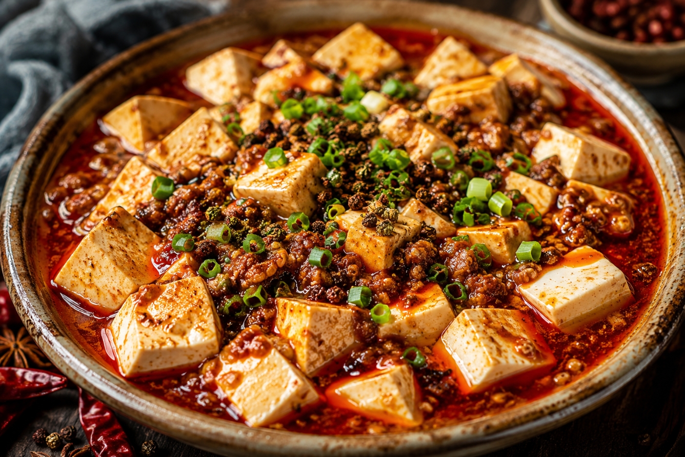 Đậu phụ Mapo cay tê kiểu Tứ Xuyên