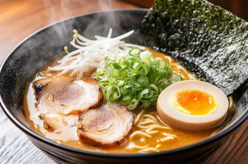 Thưởng thức bát mì ramen nóng hổi ngay sau khi trượt tuyết
