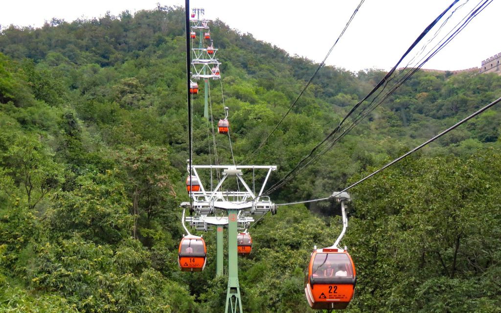 Đi cáp treo Vạn Lý Trường Thành