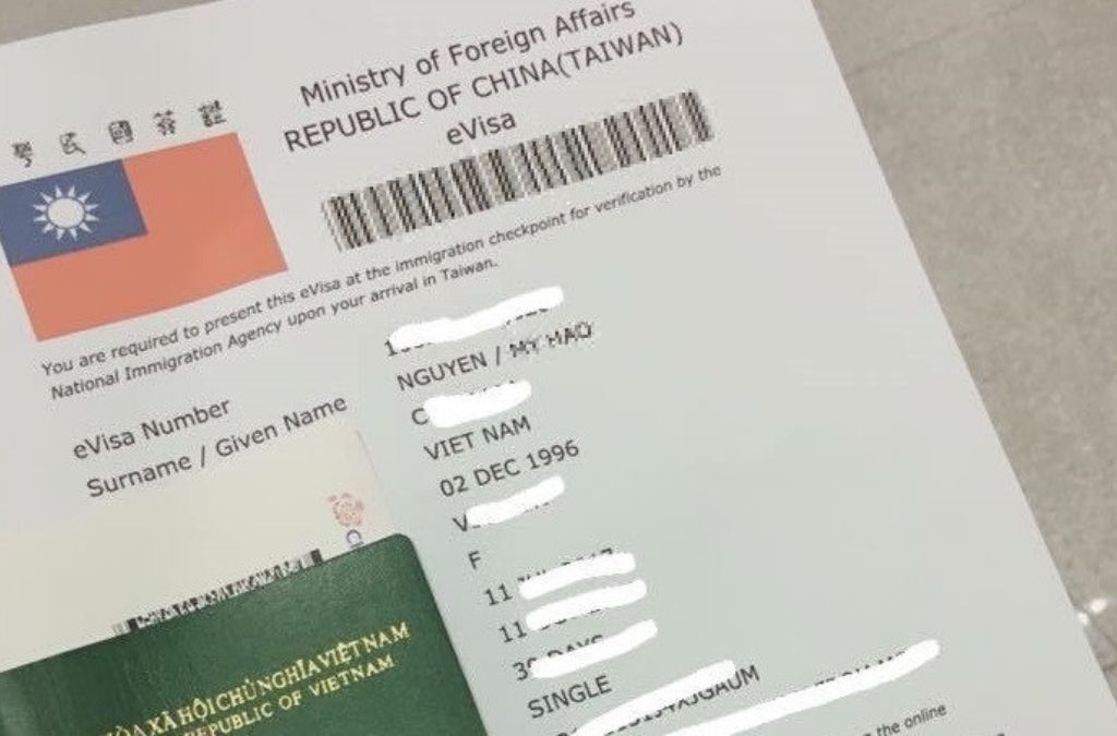 Visa điện tử Đài Loan eVisa