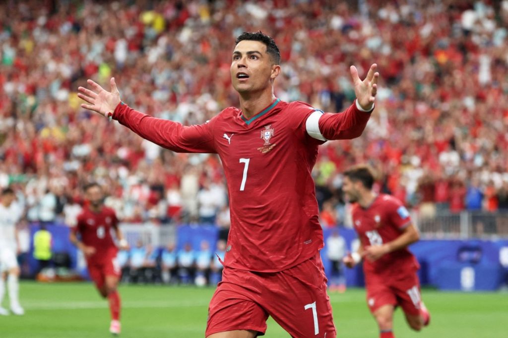 Cristiano Ronaldo trong màu áo đội tuyển Bồ Đào Nha tại World Cup 2026