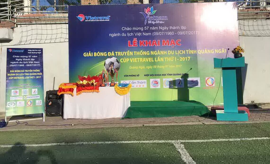 Tổ chức giải bóng đá truyền thống ngành du lịch tỉnh Quảng Ngãi - Cúp Vietravel lần I-2017