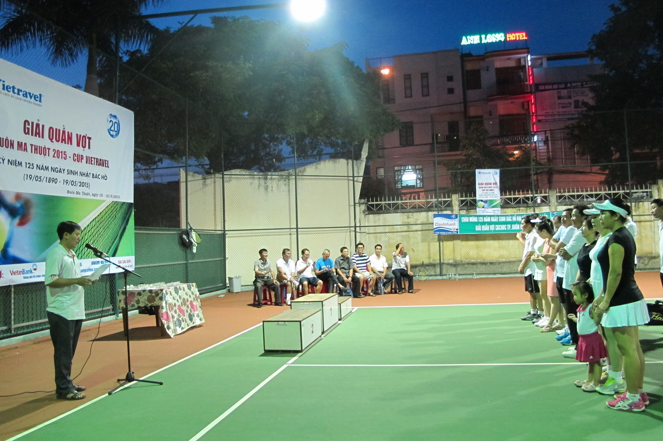 Bế mạc Giải Quần vợt Tp. Buôn Ma Thuột – Cup Vietravel 2015