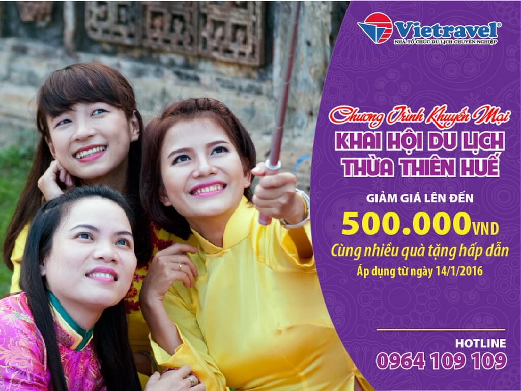 Vietravel giới thiệu tour Bangkok siêu khuyến mại tại Khai hội VHTT&DL Huế 2016