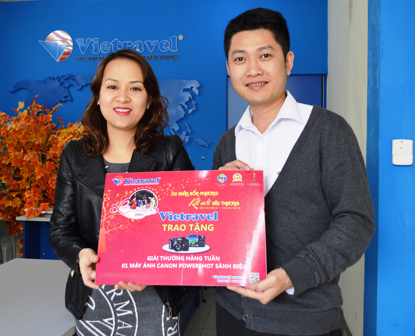 Khuyến mại “Xuân Yêu Thương 2015”: Vietravel Hà Nội trao giải thưởng tuần 3