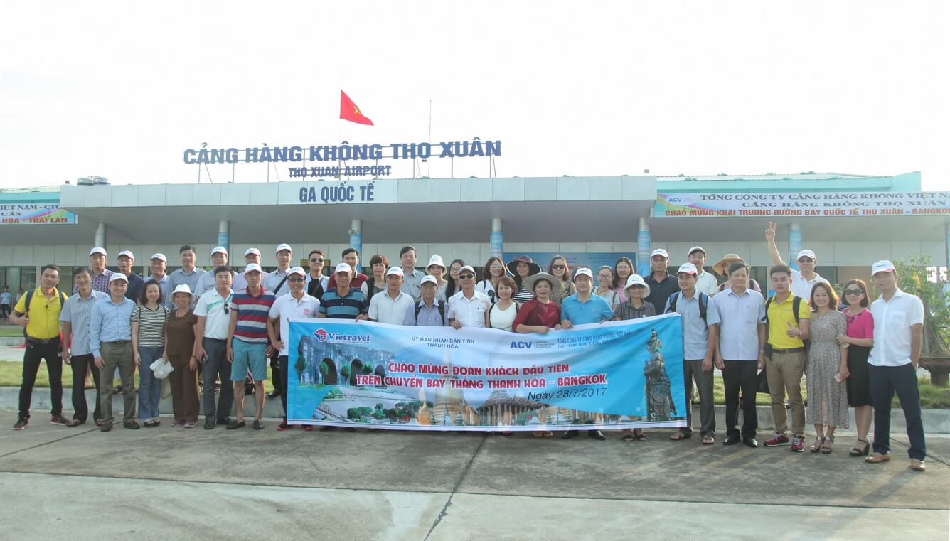 Một số hình ảnh của buổi lễ khai trương đường bay Thanh Hóa - Bangkok: