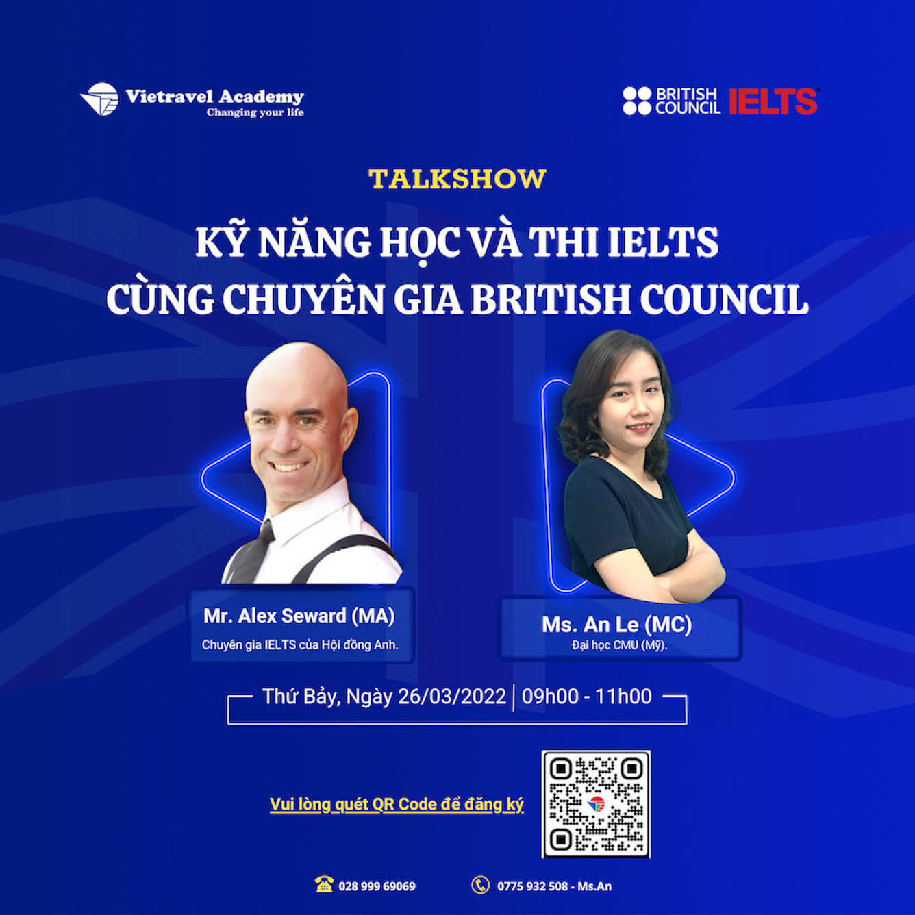 Tự tin chinh phục chứng chỉ IELTS cùng chuyên gia British Council - ngày 26/03/2022