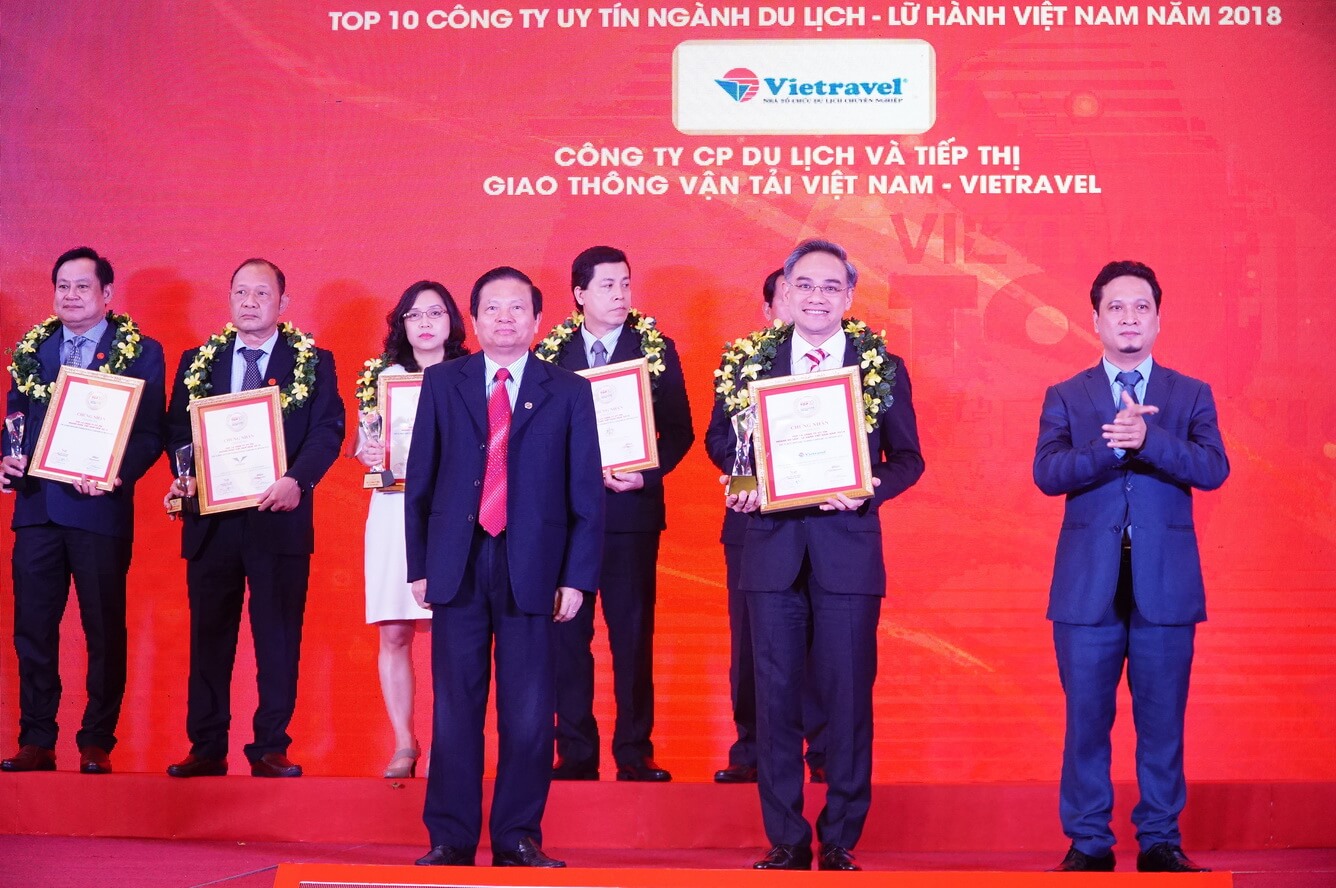 Vietravel tiếp tục đứng đầu Top 10 Công ty Du lịch - Lữ hành uy tín năm 2018