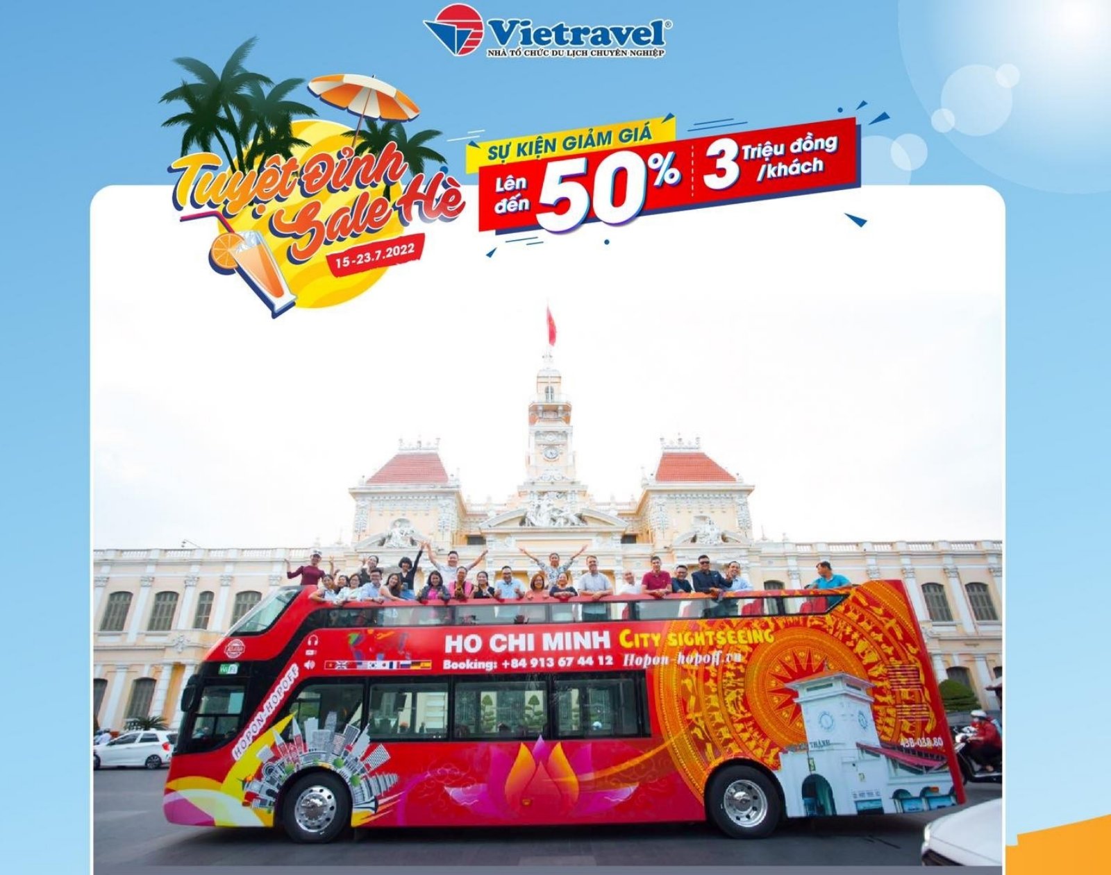 Doanh thu dịch vụ du lịch của thành phố Hồ Chí Minh tăng tích cực