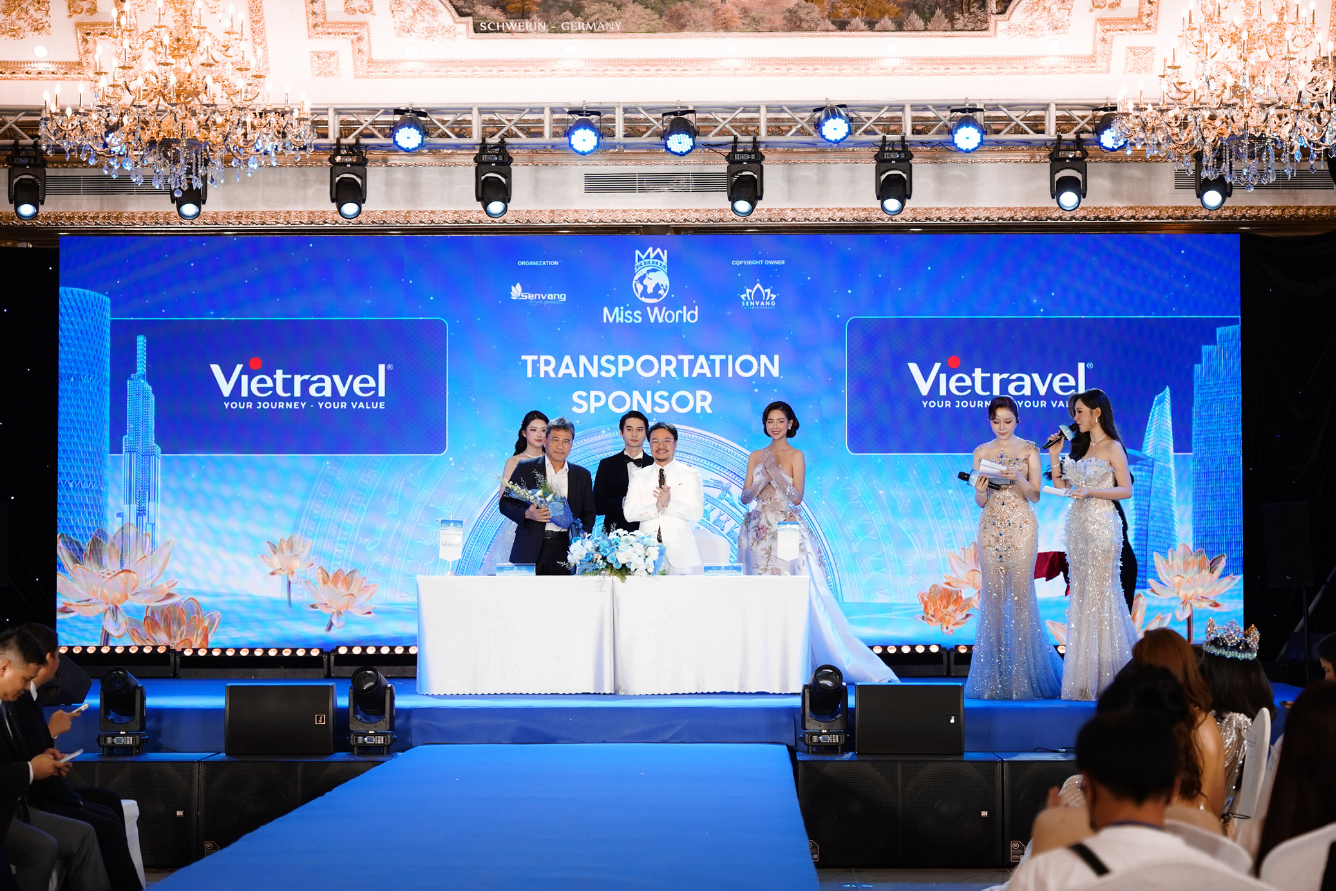 Vietravel đồng hành cùng Miss World 2026 trong vai trò Nhà tài trợ Vận chuyển Vietravel đồng hành cùng Miss World 2026 trong vai trò Nhà tài trợ Vận chuyển