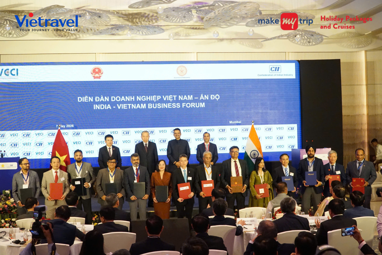 Vietravel và MakeMyTrip ký kết hợp tác chiến lược, mở rộng cầu nối du lịch Việt Nam – Ấn Độ