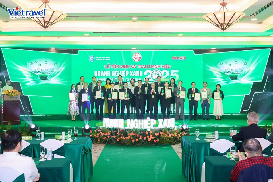 Vietravel tự hào 3 năm liên tiếp vinh dự đạt danh hiệu “Doanh nghiệp Xanh Thành phố Hồ Chí Minh"