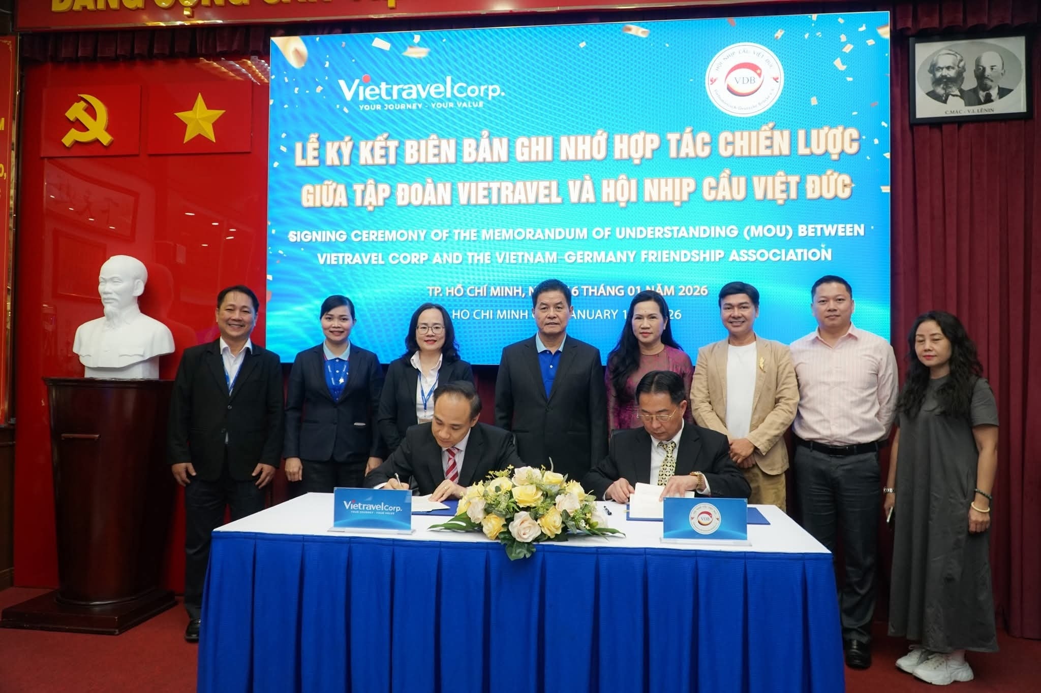 Vietravel và Hội Nhịp Cầu Việt – Đức ký kết biên bản ghi nhớ hợp tác, thúc đẩy giao lưu Du lịch – Văn hóa – Giáo dục song phương