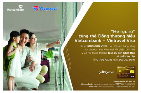 Thể lệ chương trình “Hè rực rỡ” dành cho thẻ ĐTH Vietcombank Vietravel-Visa