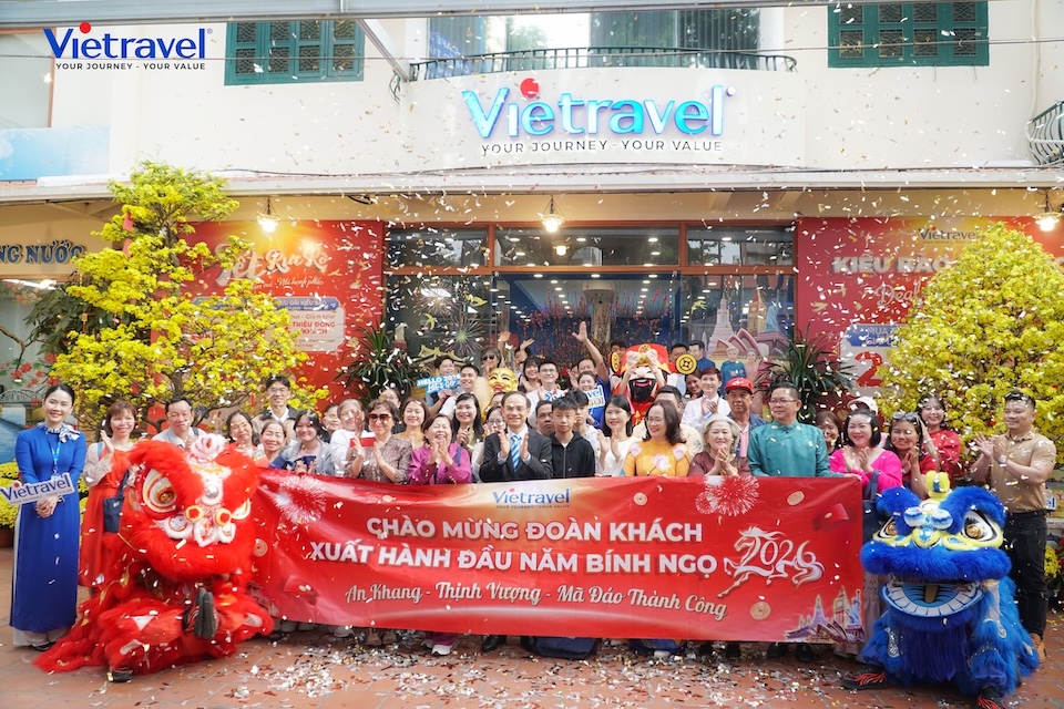 Vietravel phục vụ hơn 200.000 lượt khách du Xuân Bính Ngọ 2026, ghi nhận xu hướng du lịch gia đình tăng mạnh nhờ kỳ nghỉ tết 9 ngày
