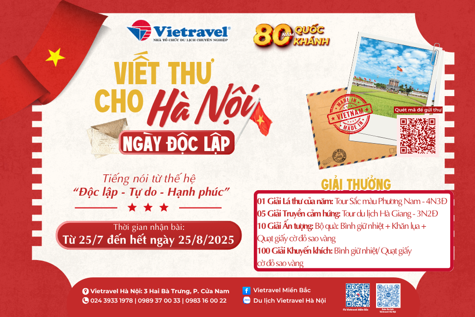 Viết Nên Tình Yêu Tổ Quốc Qua Từng Trang Thư: Vietravel truyền cảm hứng qua những bức thư tay và hành trình sáng tạo nhân kỷ niệm 80 năm Quốc khánh