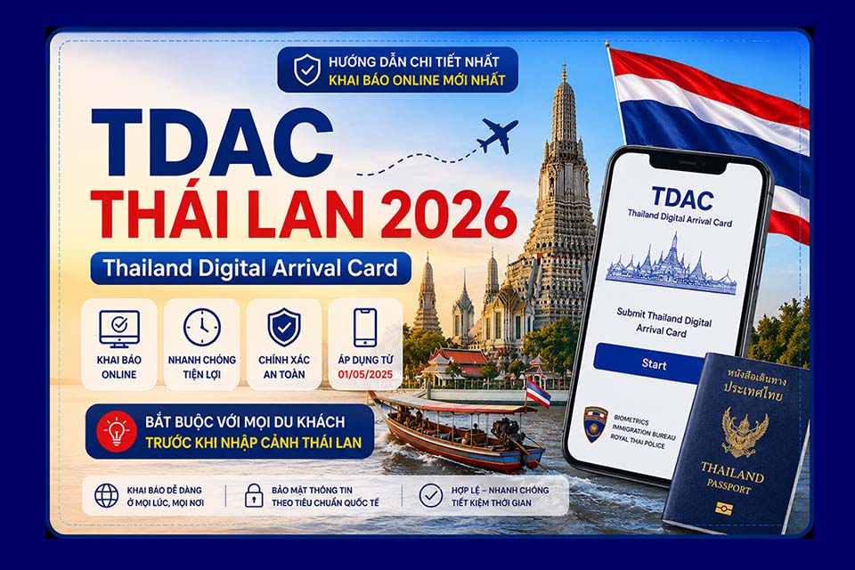 TDAC Thái Lan 2026: Hướng dẫn khai nhập cảnh điện tử cho khách Việt từ A-Z