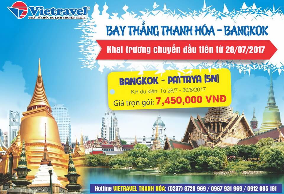 Khai trương đường bay thẳng Thanh Hóa - Bangkok