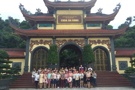 Vietravel Hải Phòng vinh dự đồng hành cùng đoàn 800 khách tham quan Chùa Ba Vàng - Hạ Long