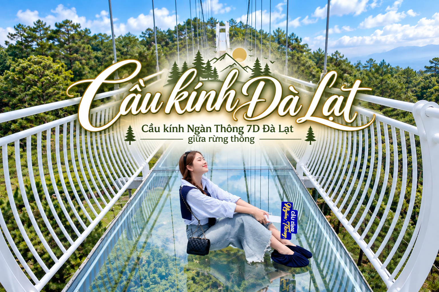 Khám phá cầu kính Ngàn Thông 7D Đà Lạt giữa rừng thông