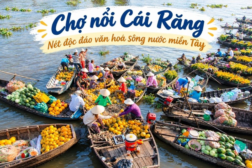 Chợ nổi Cái Răng - Nét độc đáo văn hóa sông nước miền Tây