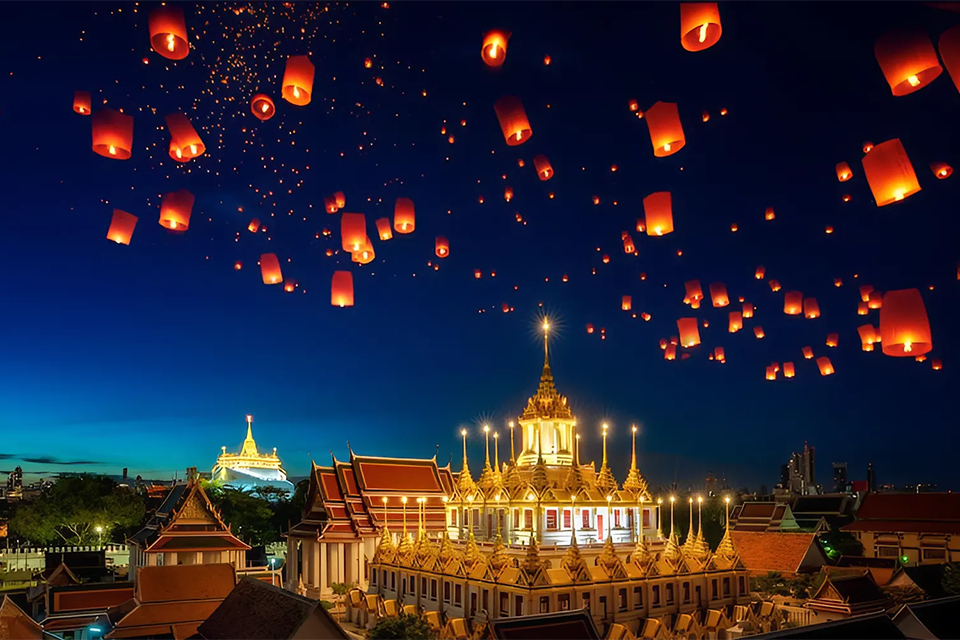 Du lịch Thái Lan mùa thu - Trải nghiệm Lễ hội Yi Peng và Loy Krathong