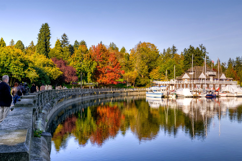 Ấn tượng bức tranh mùa thu tại Vancouver, Canada