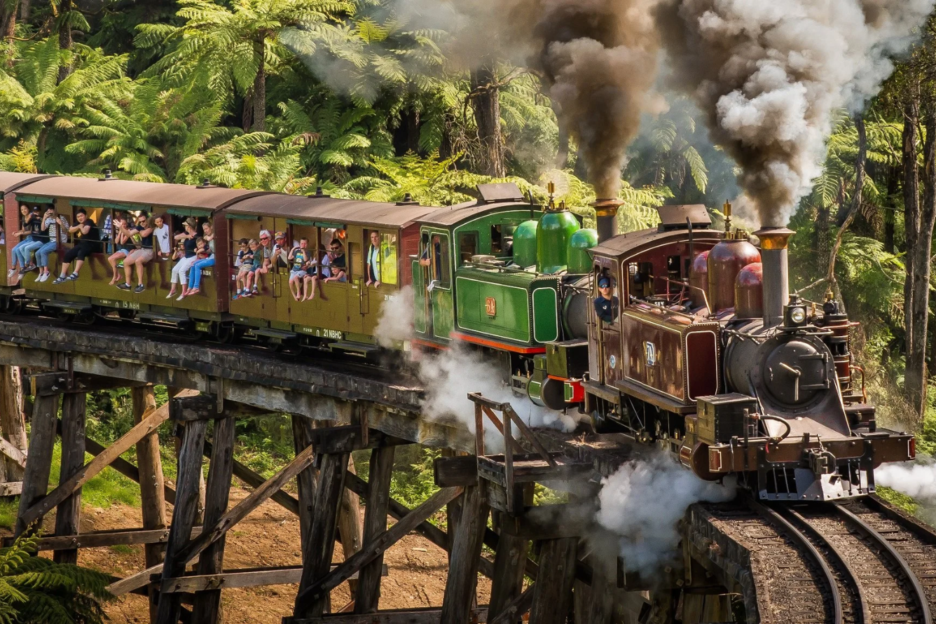 Trải nghiệm đi tàu hoả hơi nước Puffing Billy: Hành trình ngược thời gian  giữa thiên nhiên nước Úc