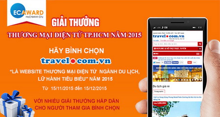 Bình chọn Website Vietravel giải thưởng Thương Mại Điện Tử TP. HCM