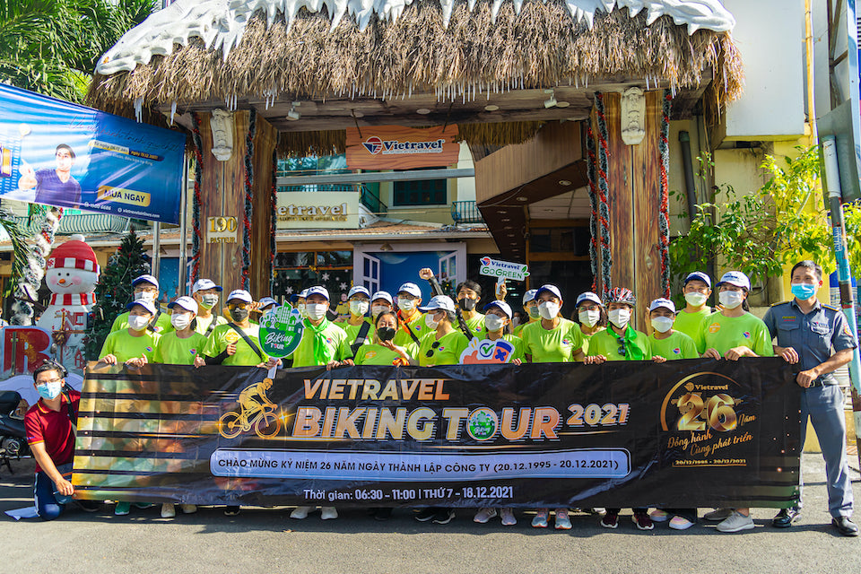 Biking Tour Saigon - Sự khiếu nại hưởng trọn ứng Kỷ niệm 26 năm xây dựng Vietravel
