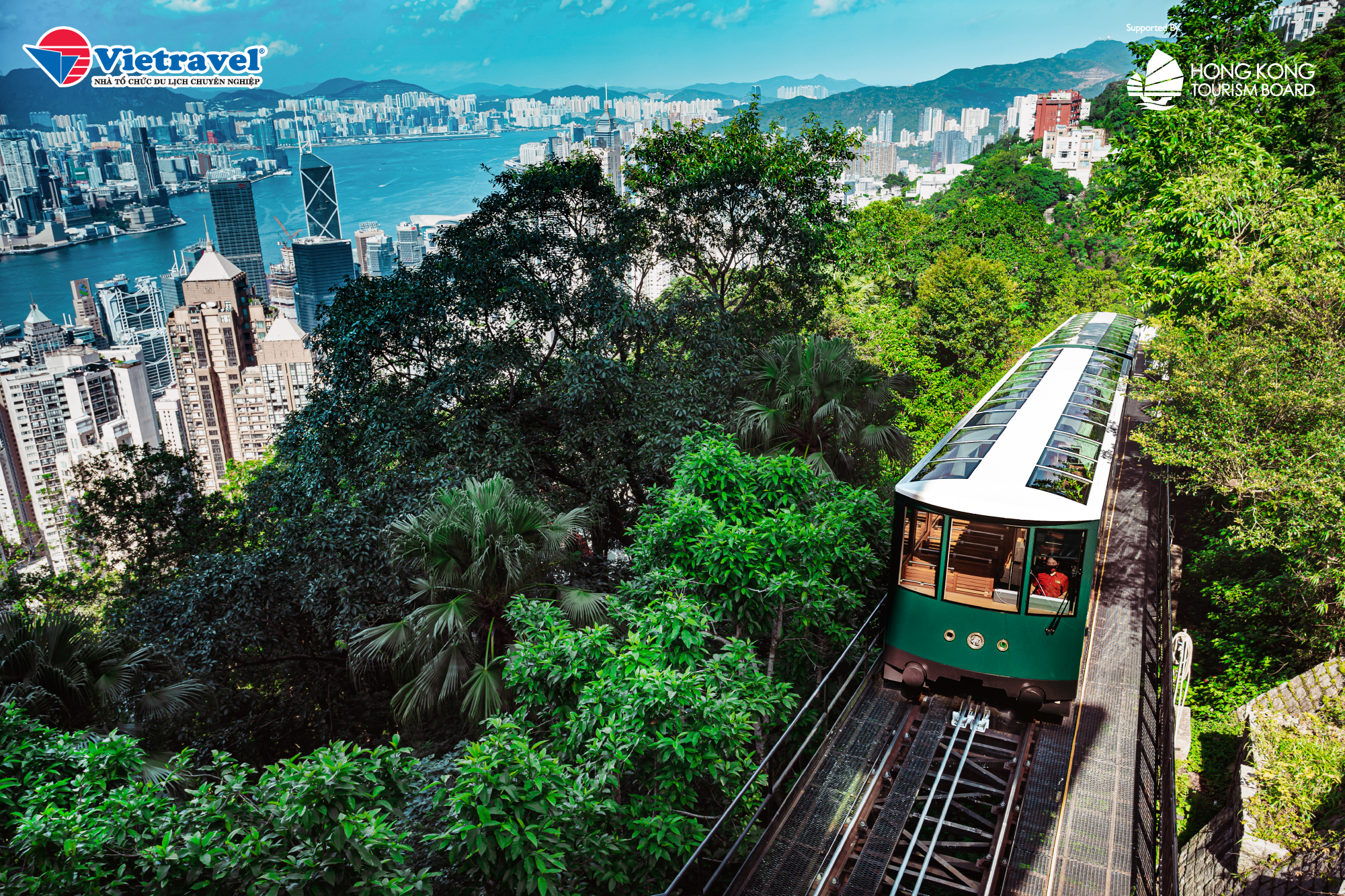 Khám phá xe điện The Peak Tram thưởng ngoạn Núi Thái Bình xinh đẹp